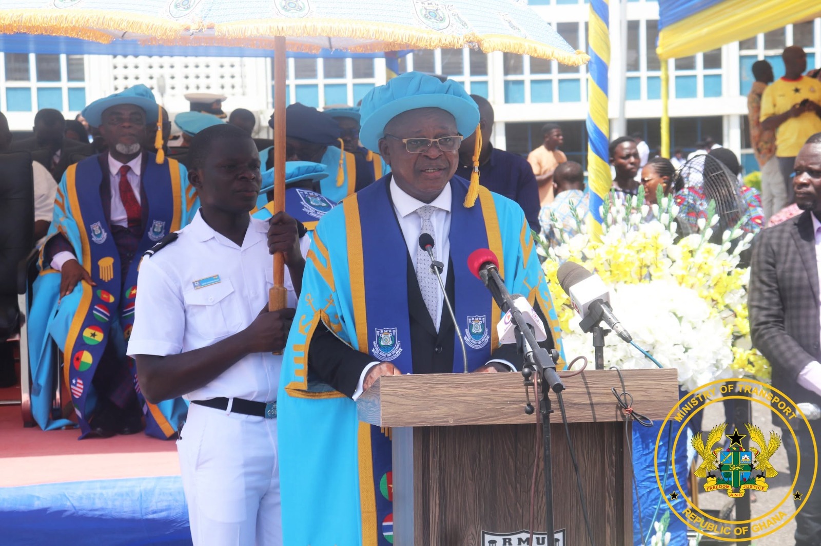 CHANCELLOR OF THE RMU AND TRANSPORT MINISTER PLEDGES TO STRENGTHEN REGIONAL COOPERATION AND MODERNISE MARITIME TRAINING AT RMU’S 20TH CONGREGATION