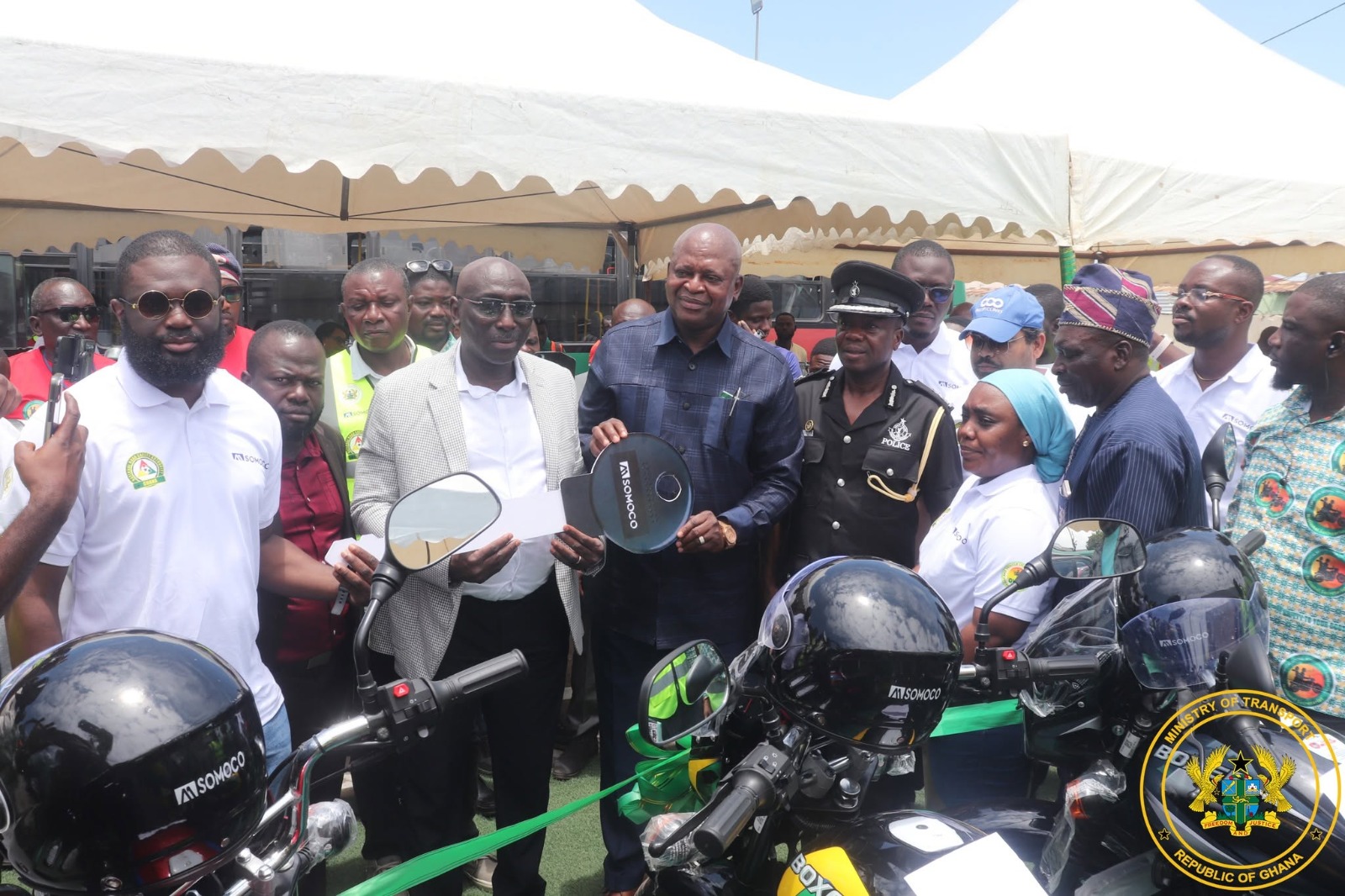 “LET US PROVE TO GHANAIANS THAT WE CAN RIDE SAFELY” – TRANSPORT MINISTER URGES MOTORCYCLE, TRICYCLE AND QUADRICYCLE OPERATORS