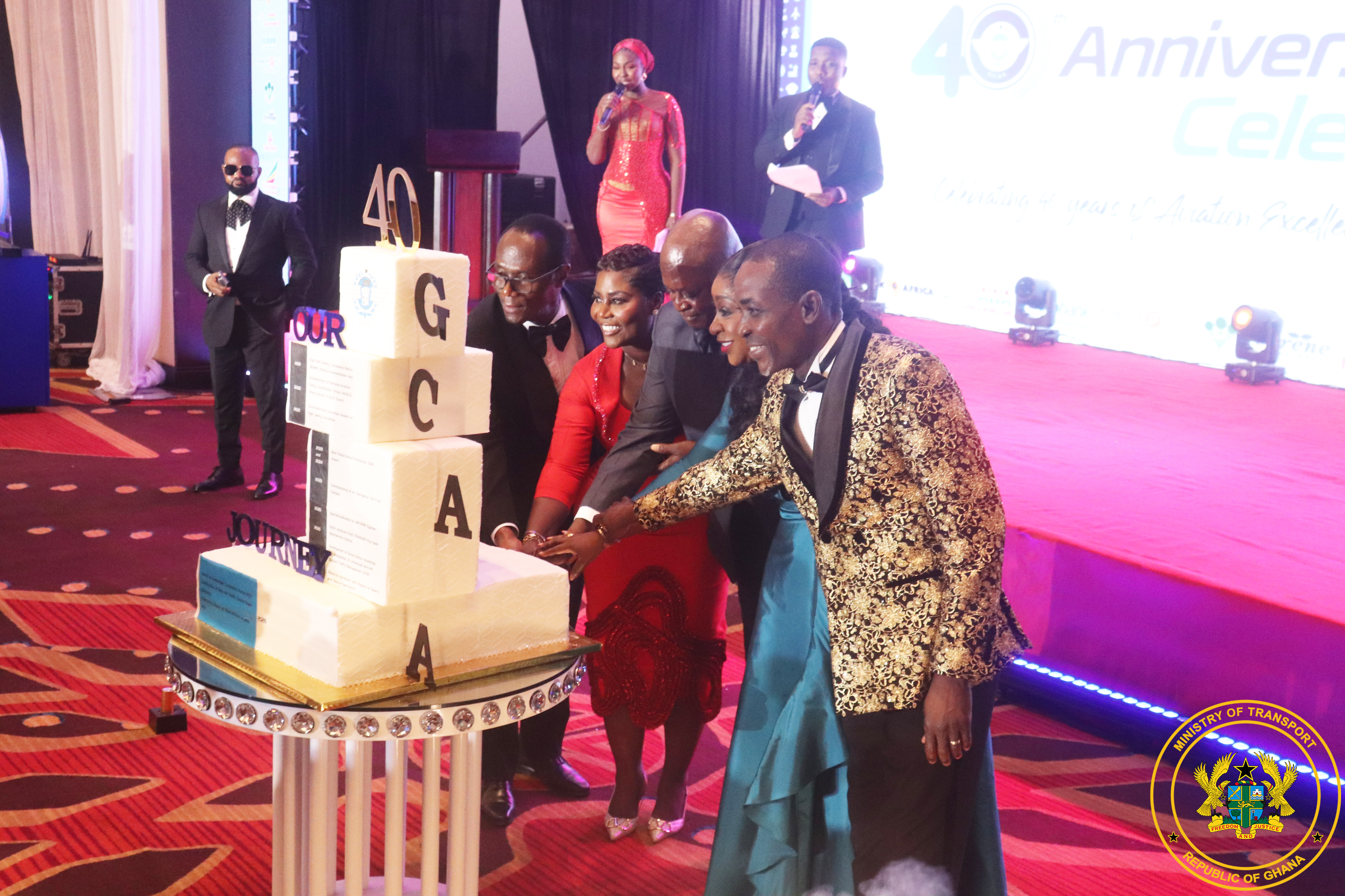 TRANSPORT MINISTER COMMENDS GCAA AT ITS 40TH ANNIVERSARY CELEBRATIONS