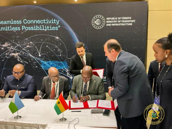 Hon. Joseph  Bukari Nikpe  was part of a   Closed-door meeting with other Transport Ministers and Transport Minister of Turkey