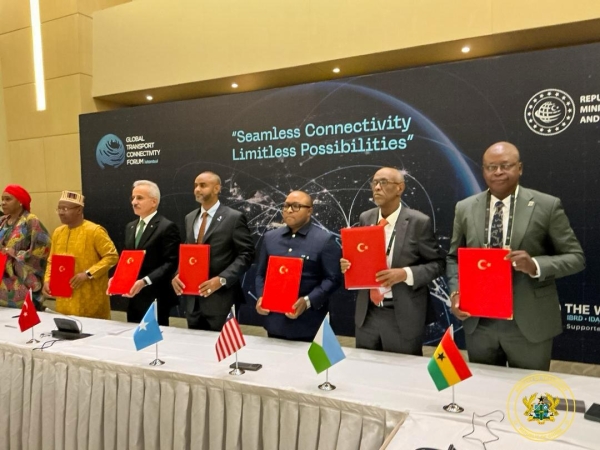 Hon. Joseph  Bukari Nikpe  was part of a   Closed-door meeting with other Transport Ministers and Transport Minister of Turkey