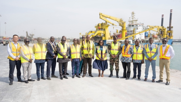 MINISTER INSPECTS DREDGING WORKS AT TEMA PORT, TOURS JAMESTOWN FISHING HARBOUR