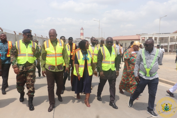 MINISTER INSPECTS DREDGING WORKS AT TEMA PORT, TOURS JAMESTOWN FISHING HARBOUR